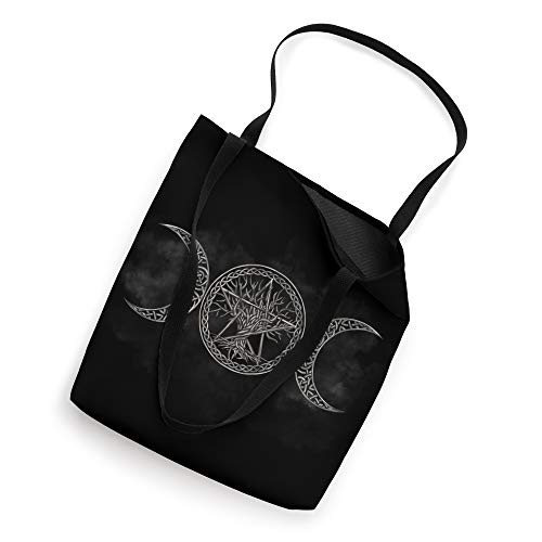 Wiccan and Pagan Believers' Triple Moon Tote Bag