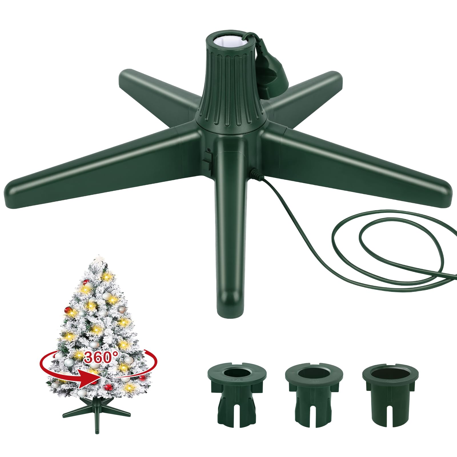 Vintage Rotating Stand for Large Artificial Christmas Trees