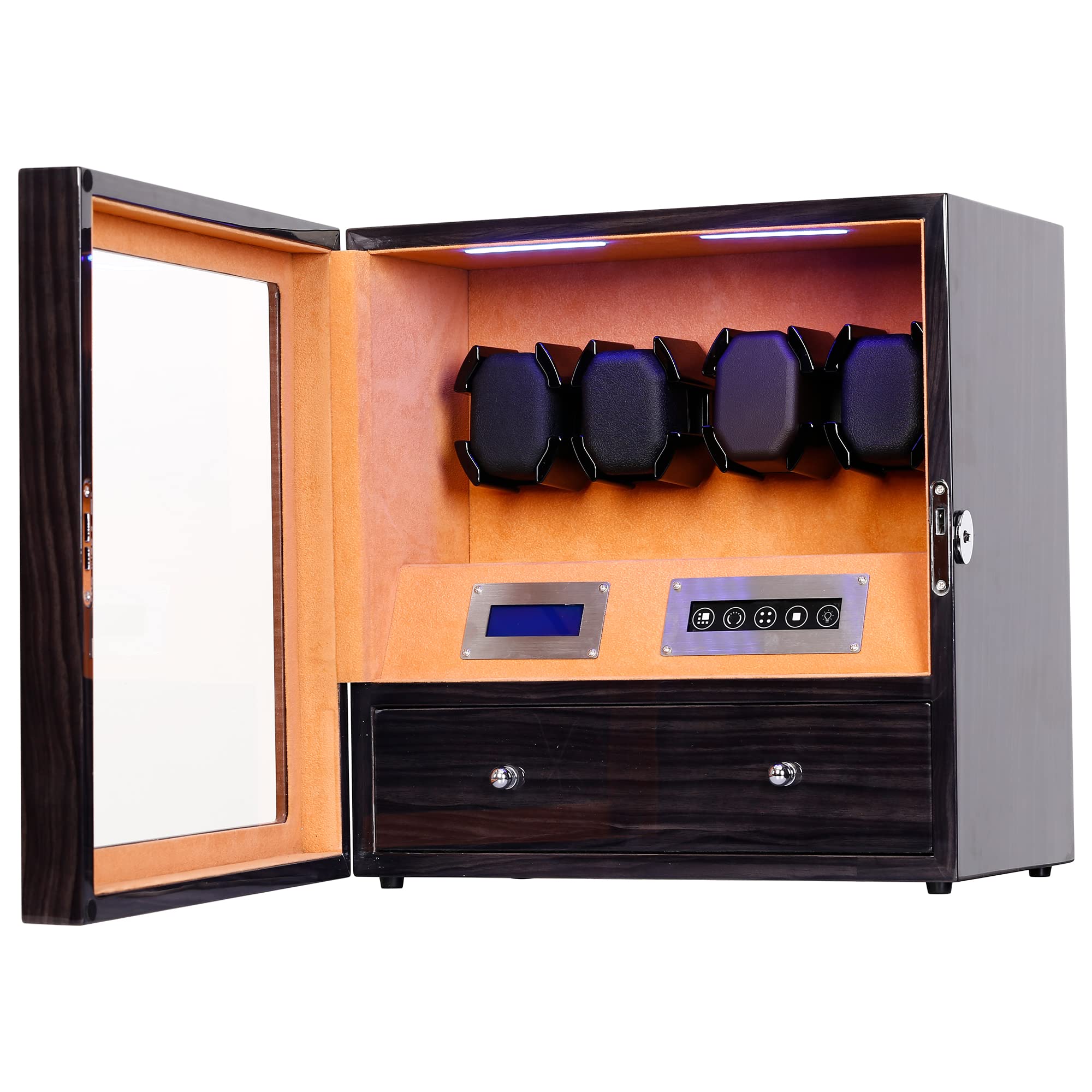 Blackwood Automatic Watch Winder Box for Him and Her